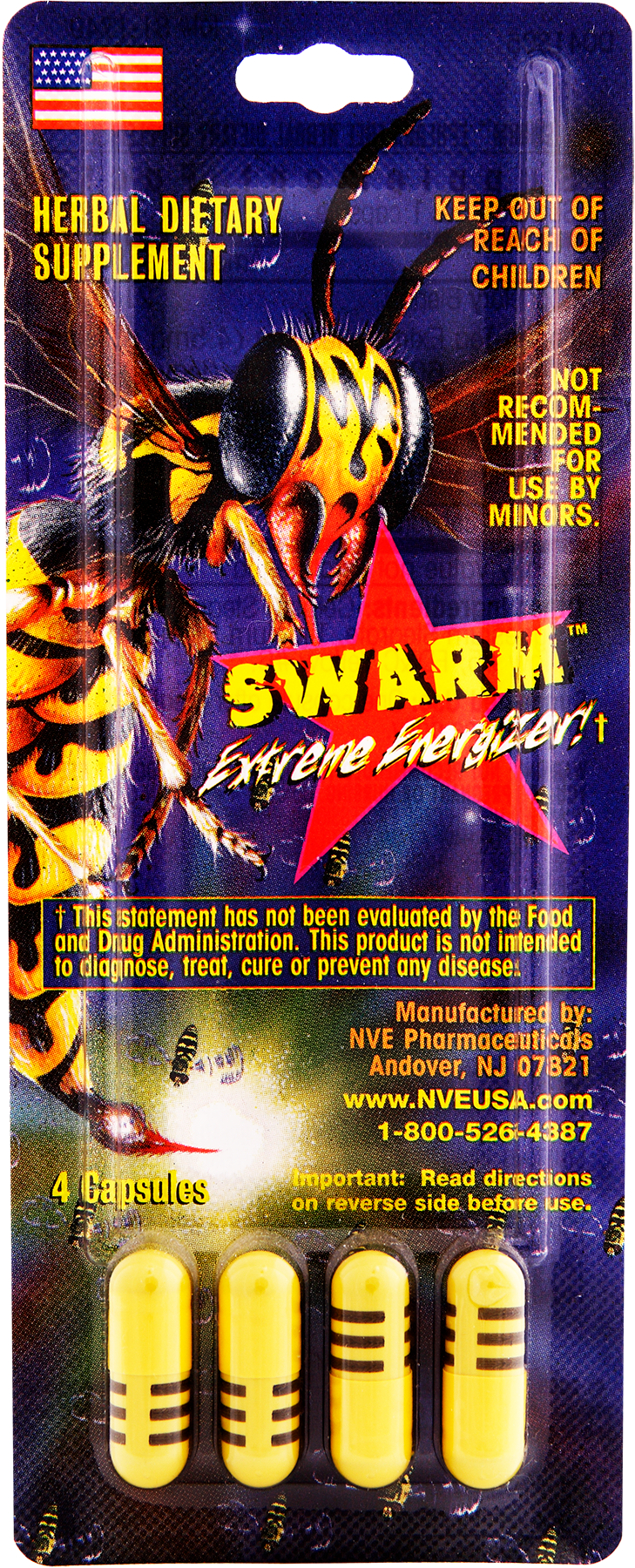 YELLOW SWARM EPHEDRA FREE 4 CT CARD (Refill)