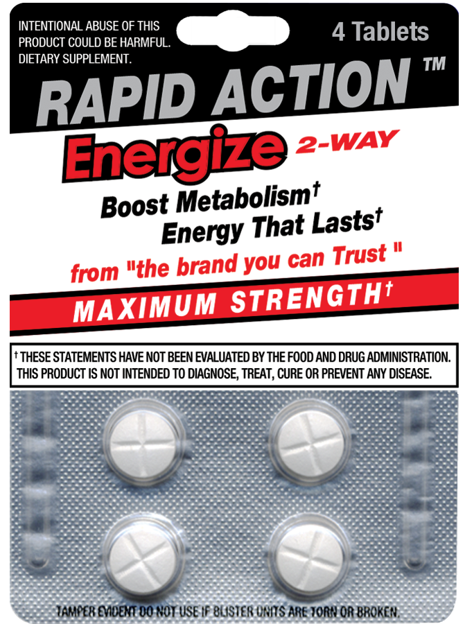 RAPID ACTION ENERGIZE 4 CT CARDS (Refill)